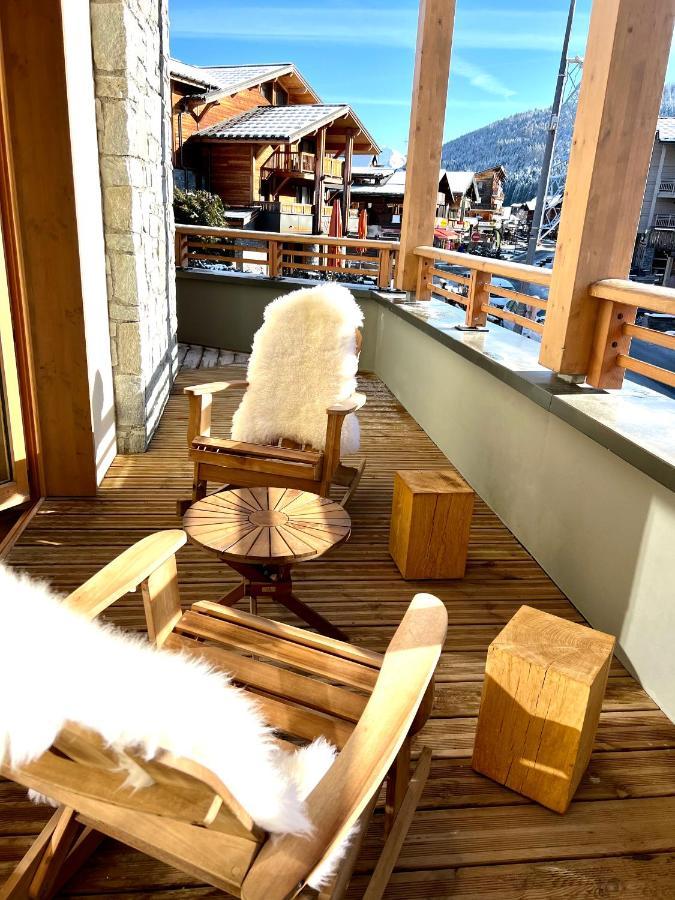 Appartement De Standing Plein Centre Station, 50M Des Pistes Les Gets Exterior foto